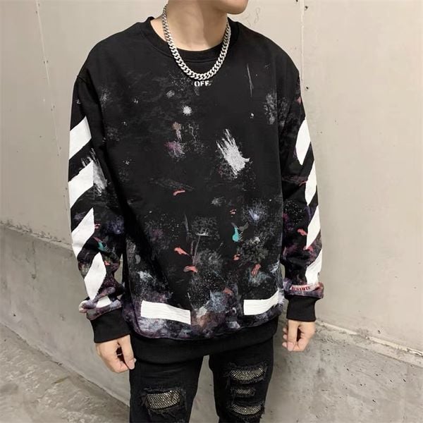 Áo Sweater Brushed Galaxy Offwhite ss17