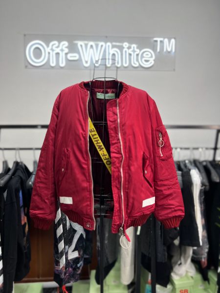 Áo Bomber Off White Red like auth best