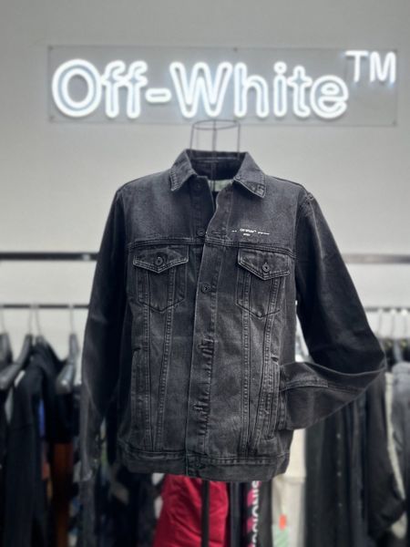 Denim Off White Tape Arrows Jacket