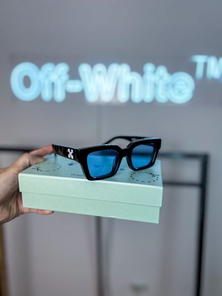 Kính Off White Virgil Square Frame Sunglasses Mắt Xanh