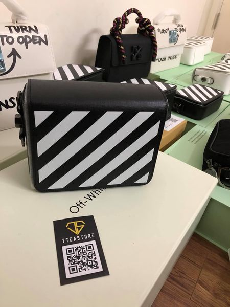 Túi Off white Diag-stripe Flap Bag