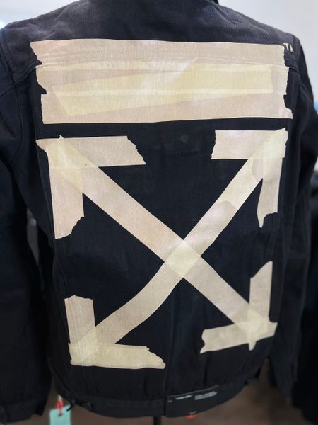 Off White Denim Tape Arrows Jacket Black