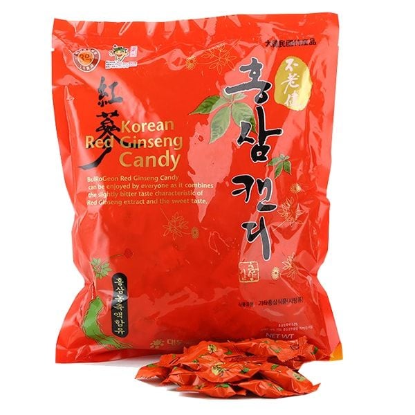 Kẹo Hồng Sâm Daedong Korean Red Ginseng Candy Hàn Quốc 250gr