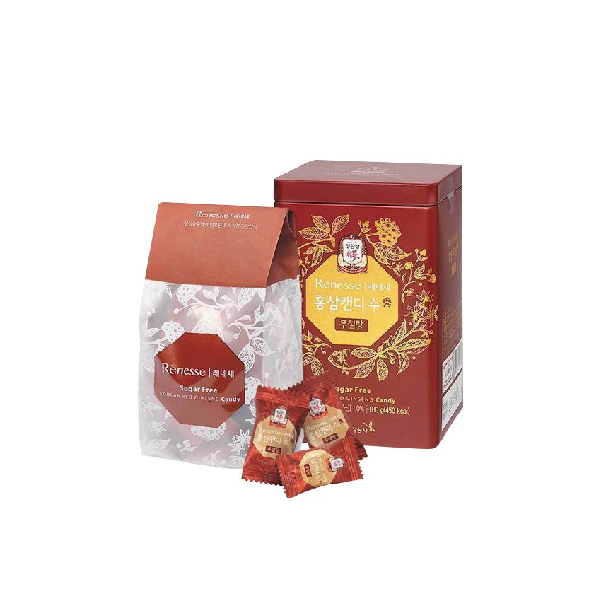 Kẹo Hồng Sâm Không Đường KGC Korean Red Ginseng Candy 180gr