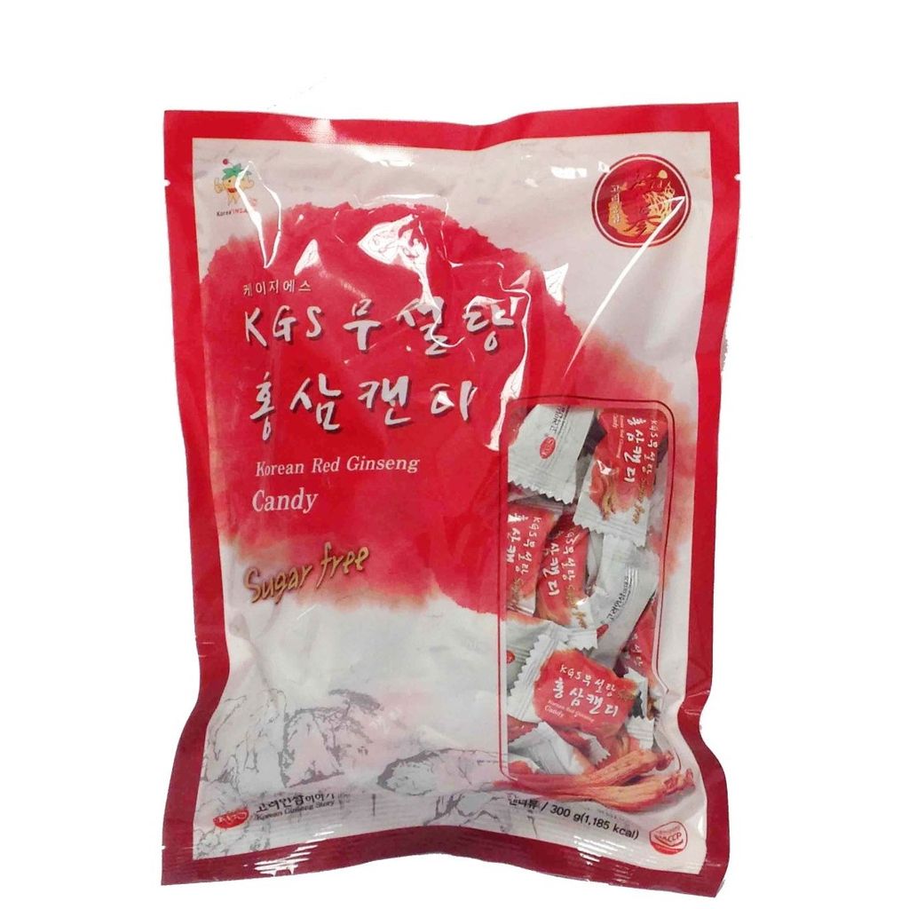 Kẹo Hồng Sâm Không Đường KGS Sugar Free Korea Red Ginseng Candy 300gr