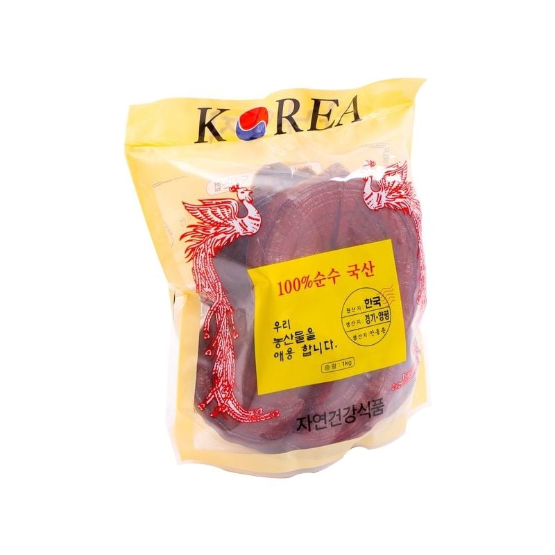 Nấm Linh Chi Đỏ Phượng Hoàng Hàn Quốc Bịch 1kg 3 Tai