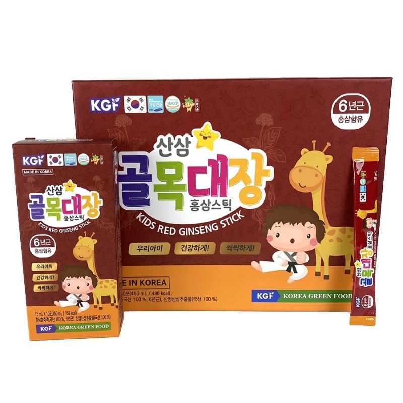 Nước Hồng Sâm Baby KGF Kids Red Ginseng Stick (15ml x 30 gói)