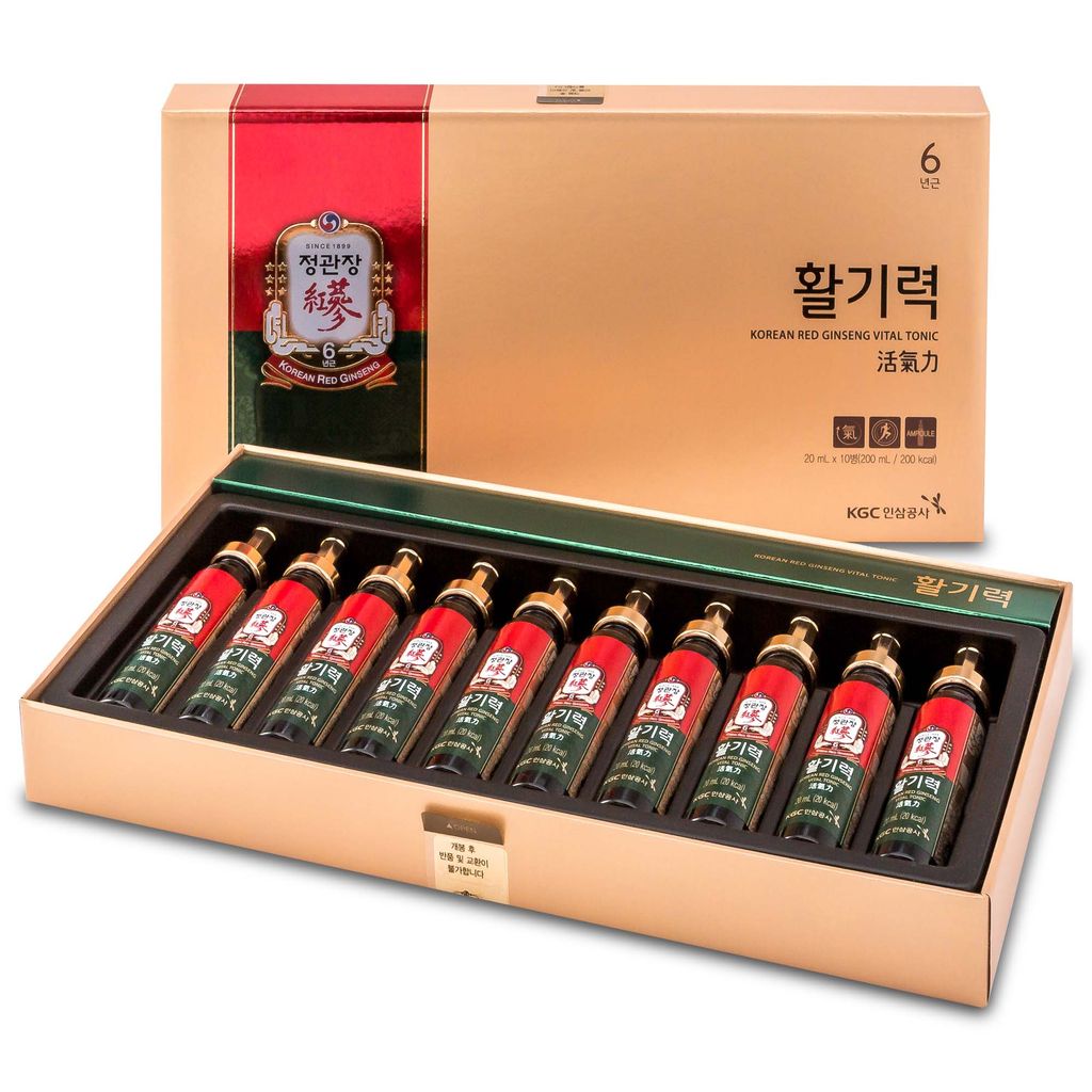 Nước Hồng Sâm KGC Korean Red Ginseng Vital Tonic (10 Ống x 20ml)