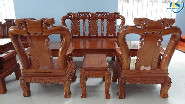 Bộ bàn ghế gỗ hình đào tay 12 - 6 món Nội thất gỗ cao cấp | Nội ...