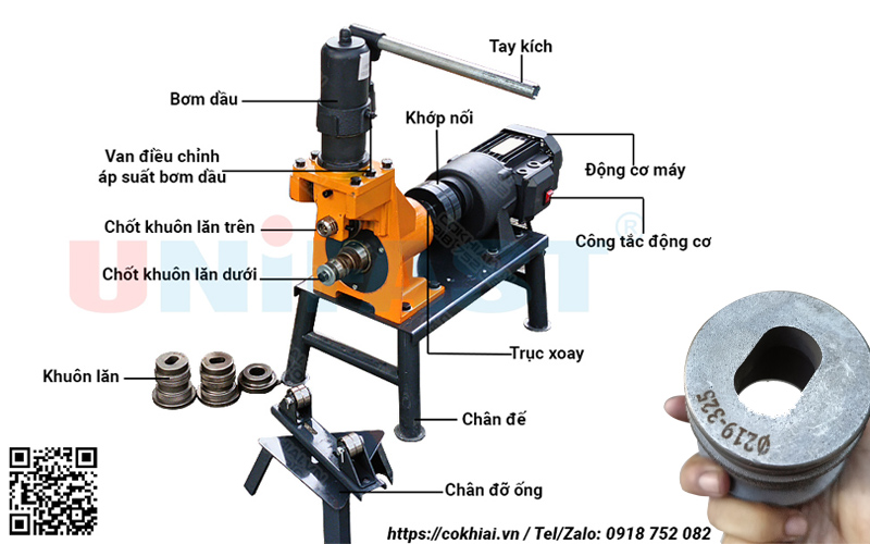 Cấu tạo máy cán rãnh