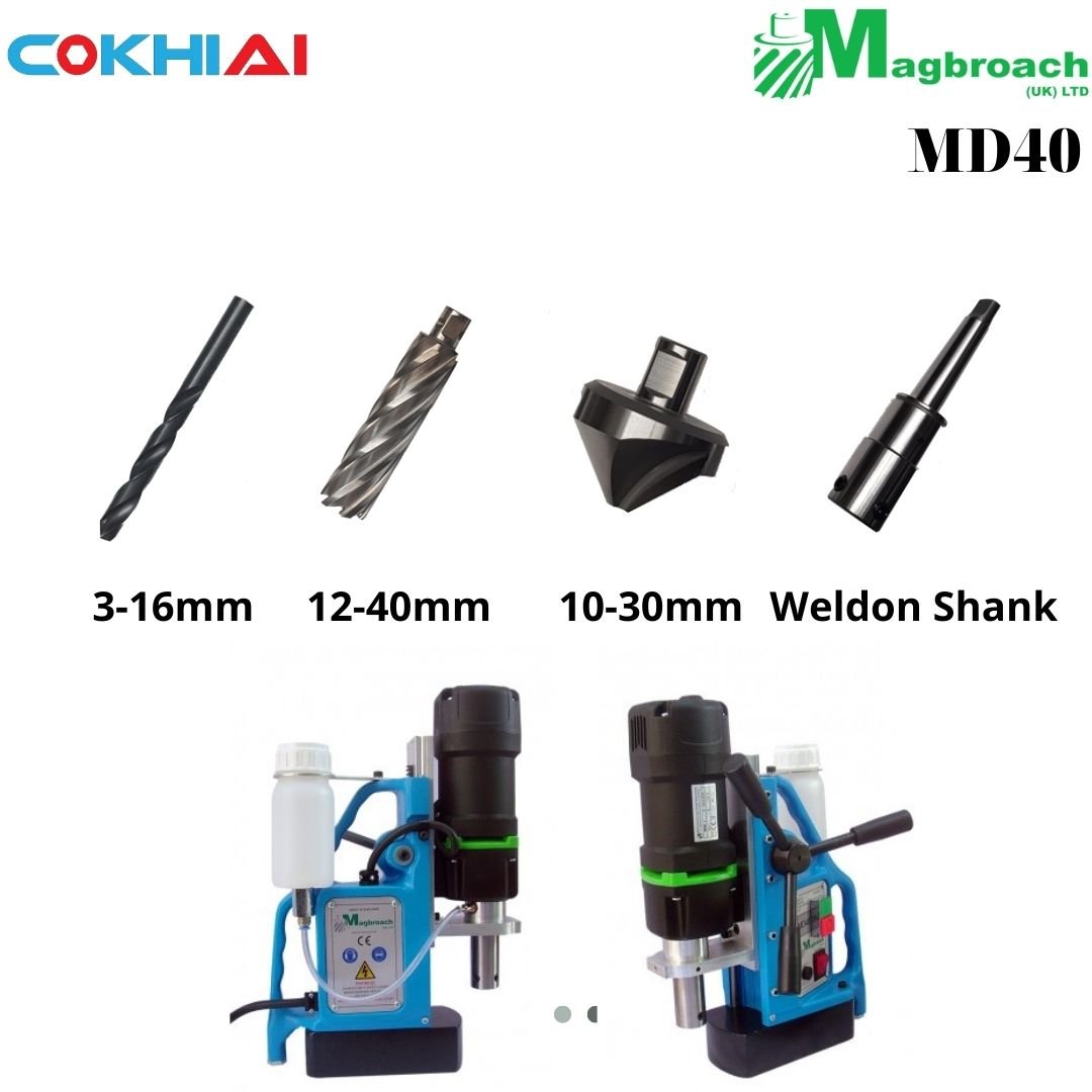 Cấu tạo máy khoan từ Magbroach MD40