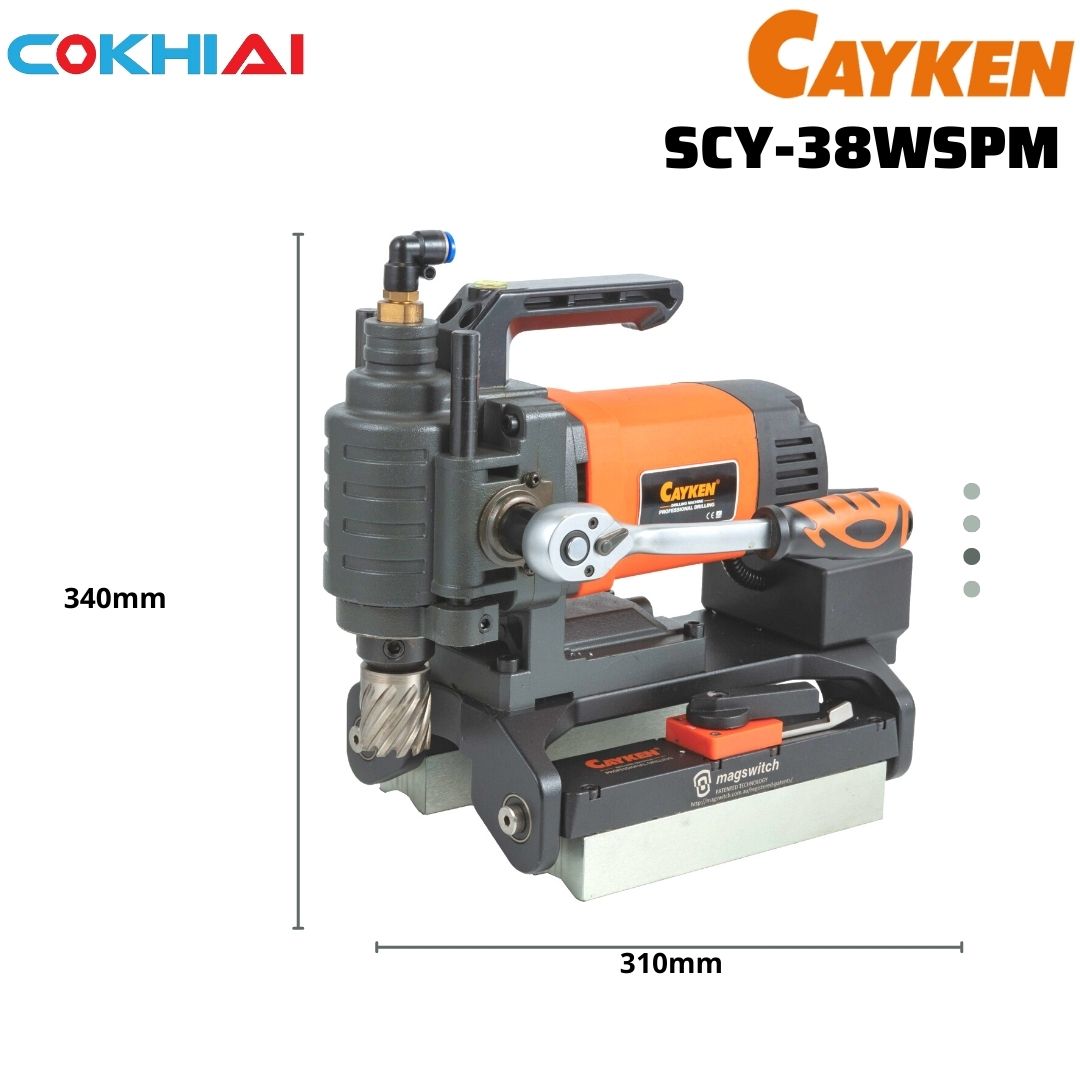 Kích thước máy khoan từ Cayken SCY-38WSPM