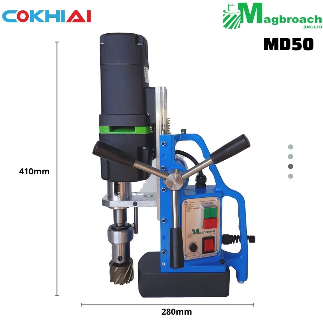 Kích thước máy khoan từ Magbroach MD50