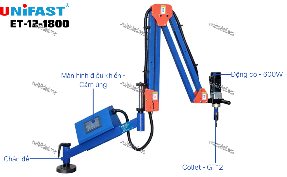 Máy taro cần điện ET-12-1800 chính hãng Unifast