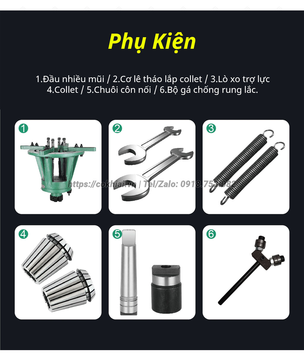 Phụ kiện Đầu khoan taro nhiều mũi MU200