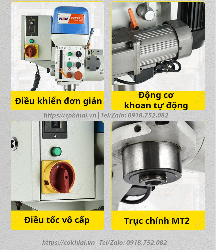 Cấu tạo máy khoan bàn taro ZB4116G