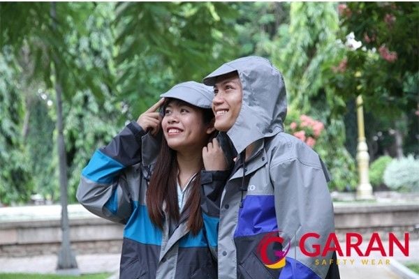 Áo mưa bộ cao cấp ECO bằng vải dù
