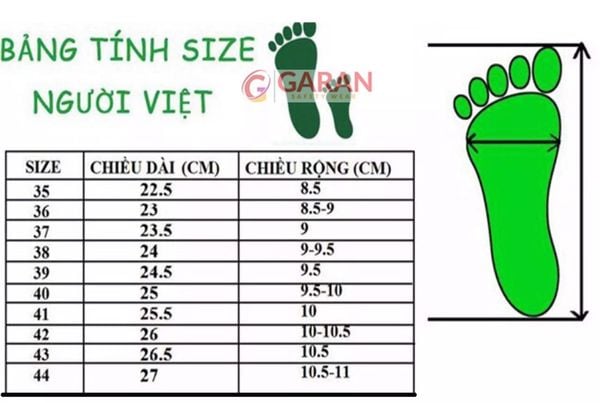 Cách đo size giày bảo hộ
