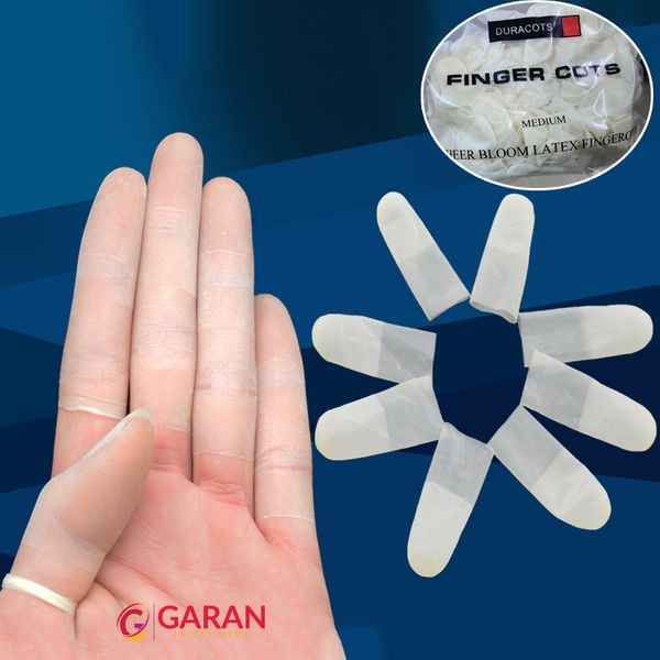 Bao Ngón Tay Cao Su Nhám Không Đai Chống Tĩnh Điện Chống Trượt Finger Cots Túi 800 Cái - Loại Dùng Một Lần