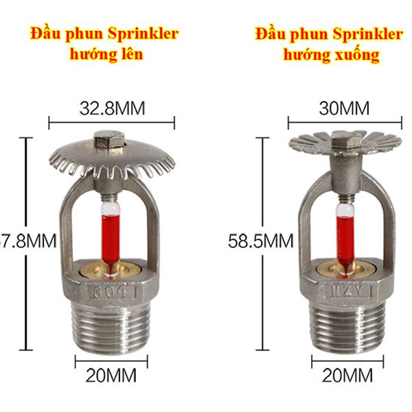 Đầu Phun Sprinkler Hướng Xuống DN15 1/2