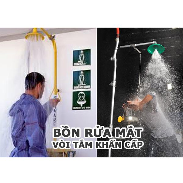 Bồn Rửa Mắt Và Tắm Khẩn Cấp SS-S150 Thép Không Gỉ 304