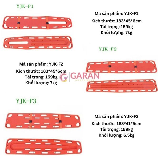 Cáng cứu thương bằng nhựa HDPE