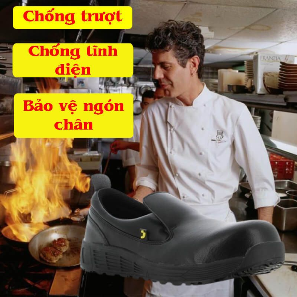 Giày bảo hộ cho người làm trong ngành thực phẩm - Chống Trượt