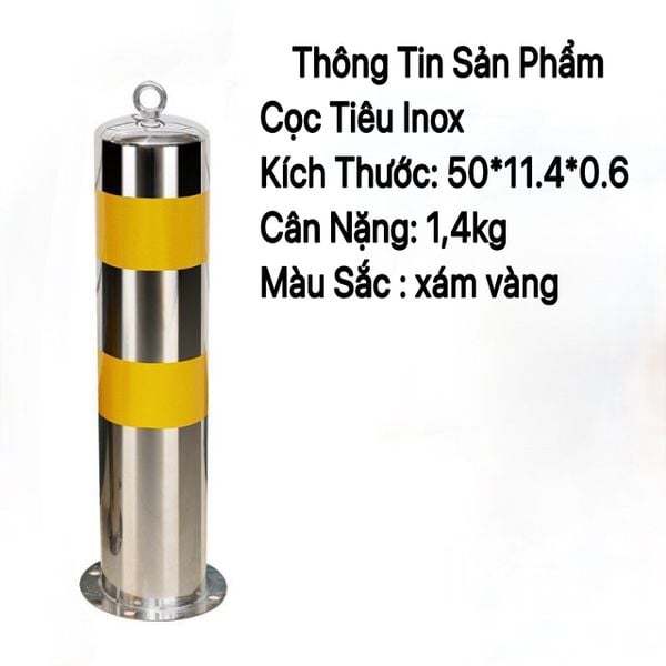 Cọc tiêu giao thông bằng kim loại chắc chắn