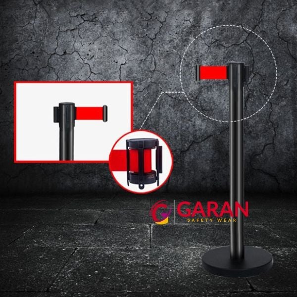 Cột chắn inox mạ kẽm dây căng cao 90cm