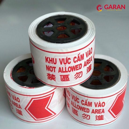 Dây cảnh báo trắng đỏ