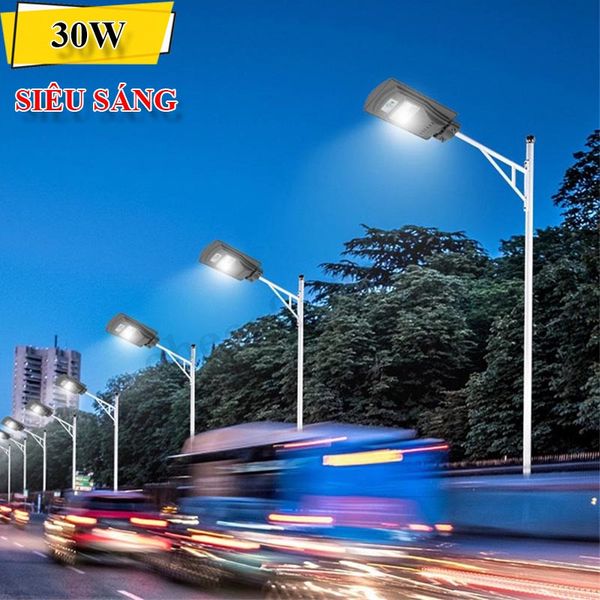 Đèn năng lượng mặt trời sân vườn 30w loại 60 bóng led siêu sáng