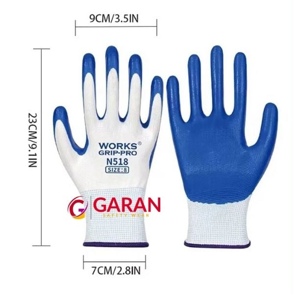 Găng tay chống dầu Works Grip-Pro N518