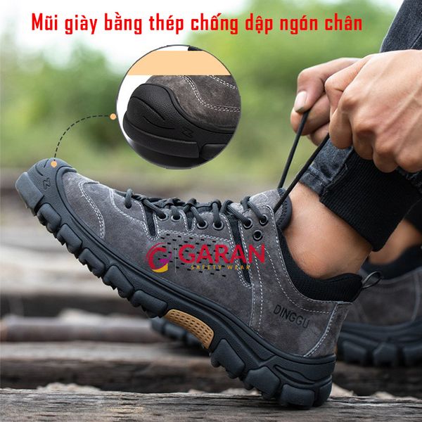 Giày Bảo Hộ Đẹp Dáng Thể Thao Cho Nam Chống Đập Chống Đâm Thoáng Khí Siêu Nhẹ