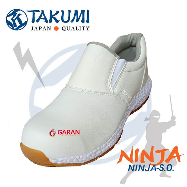 Giày Bảo Hộ Takumi Ninja S.O Không Dây Buộc Mũi Thép Chống Va Đập Đế Chống Dầu Chống Trơn Trượt Chống Tĩnh Điện