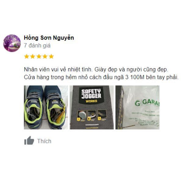 Phản hồi của khách hàng về giày bảo hộ của Garan Safety