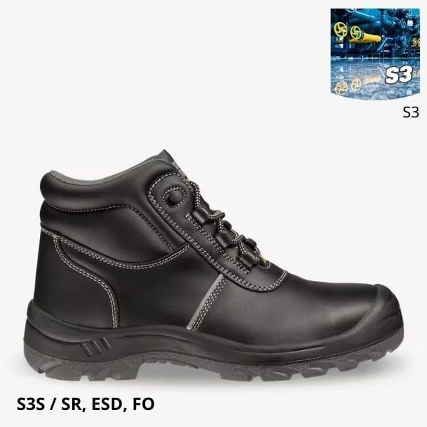 Giày bảo hộ Safety Jogger EOS S3S đạt tiêu chuẩn EN ISO 20345 chống dầu, chống hóa chất