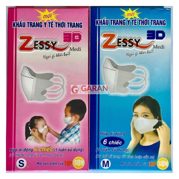 Khẩu trang Zessy y tế 3D