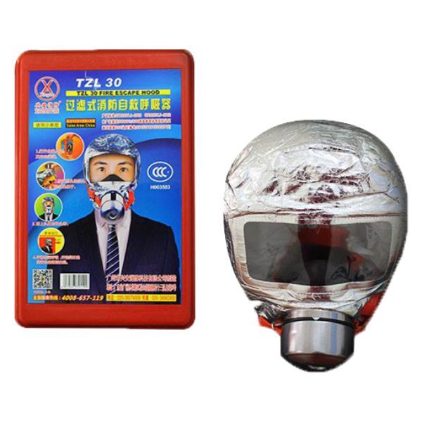 MẶT NẠ CHỐNG KHÓI PCCC TZL30 TRÙM ĐẦU LỌC KHÓI 97% - MẶT NẠ THOÁT HIỂM PHÒNG NGẠT KHÓI