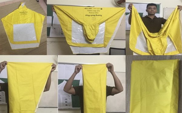 Cách gấp áo mưa cánh dơi đơn giản chỉ vài thao tác