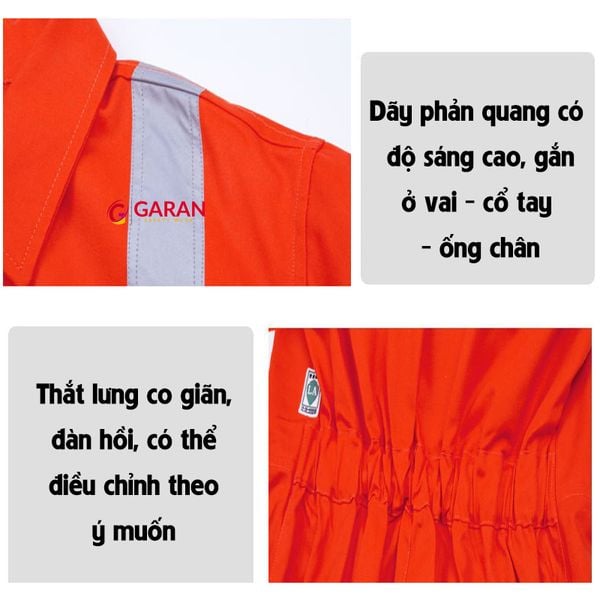 Quần áo bảo hộ cao cấp bằng 100% cotton chống cháy chống tĩnh điện chống bụi đủ size