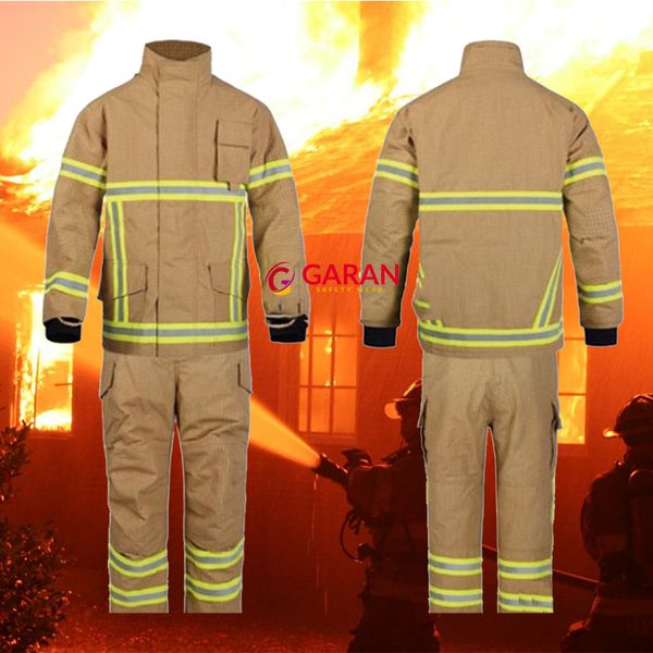 Quần áo bảo hộ phòng cháy chữa cháy Aramid thoáng khí cho lính cứu hỏa kiểu Mỹ