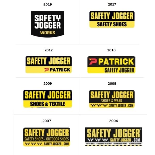 logo thương hiệu safety jogger qua từng thời kỳ