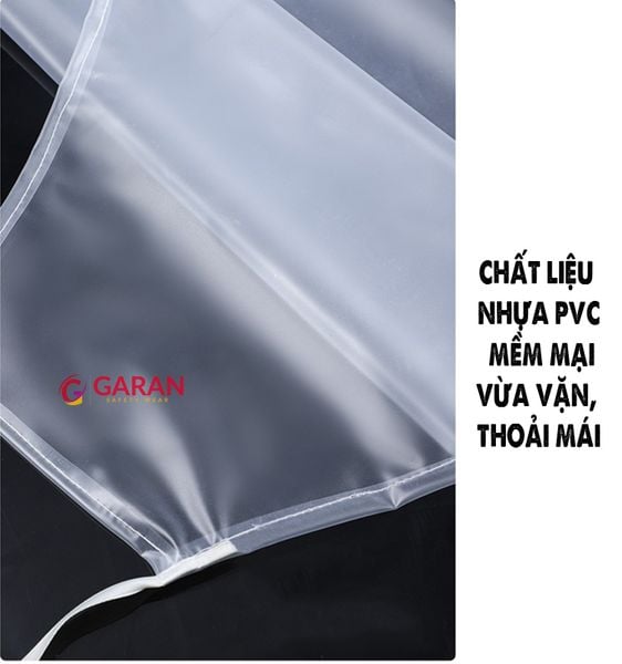 Tạp dề nhựa PVC trong suốt, dày, dẻo và bền, chống thấm nước tốt