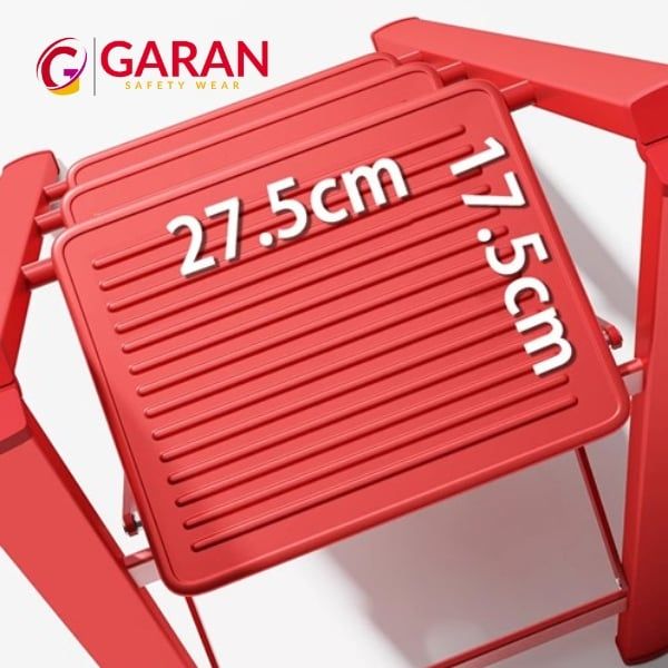 Kích thước thang ghế gấp gọn bằng thép carbon