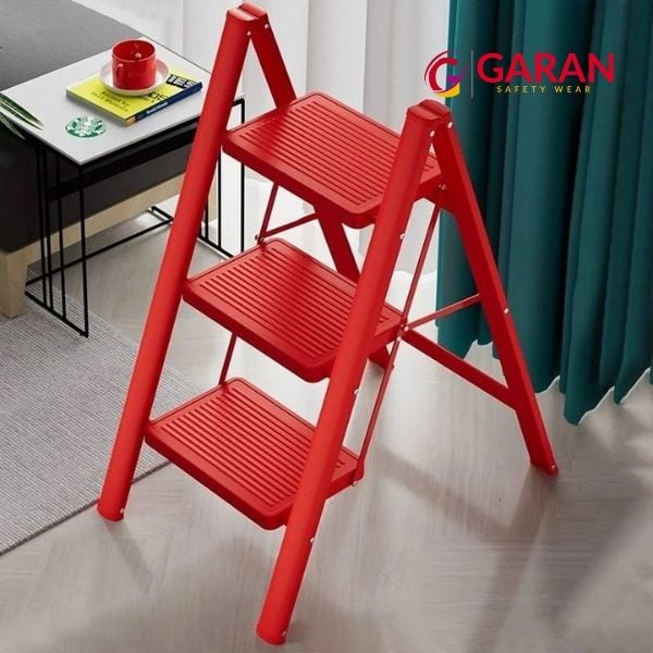 Thang ghế gấp gọn gia dụng thép Carbon