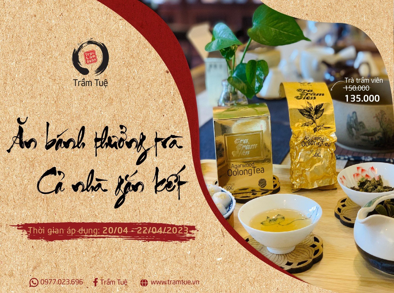 Ăn bánh thưởng trà - Cả nhà gắn kết