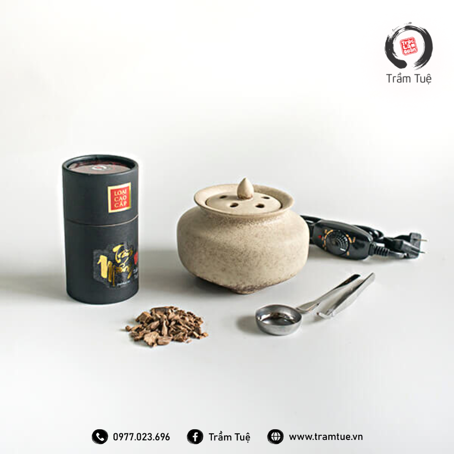 Lư điện bằng gốm xông trầm trong phòng - Vật dụng không thể thiếu với mỗi gia đình