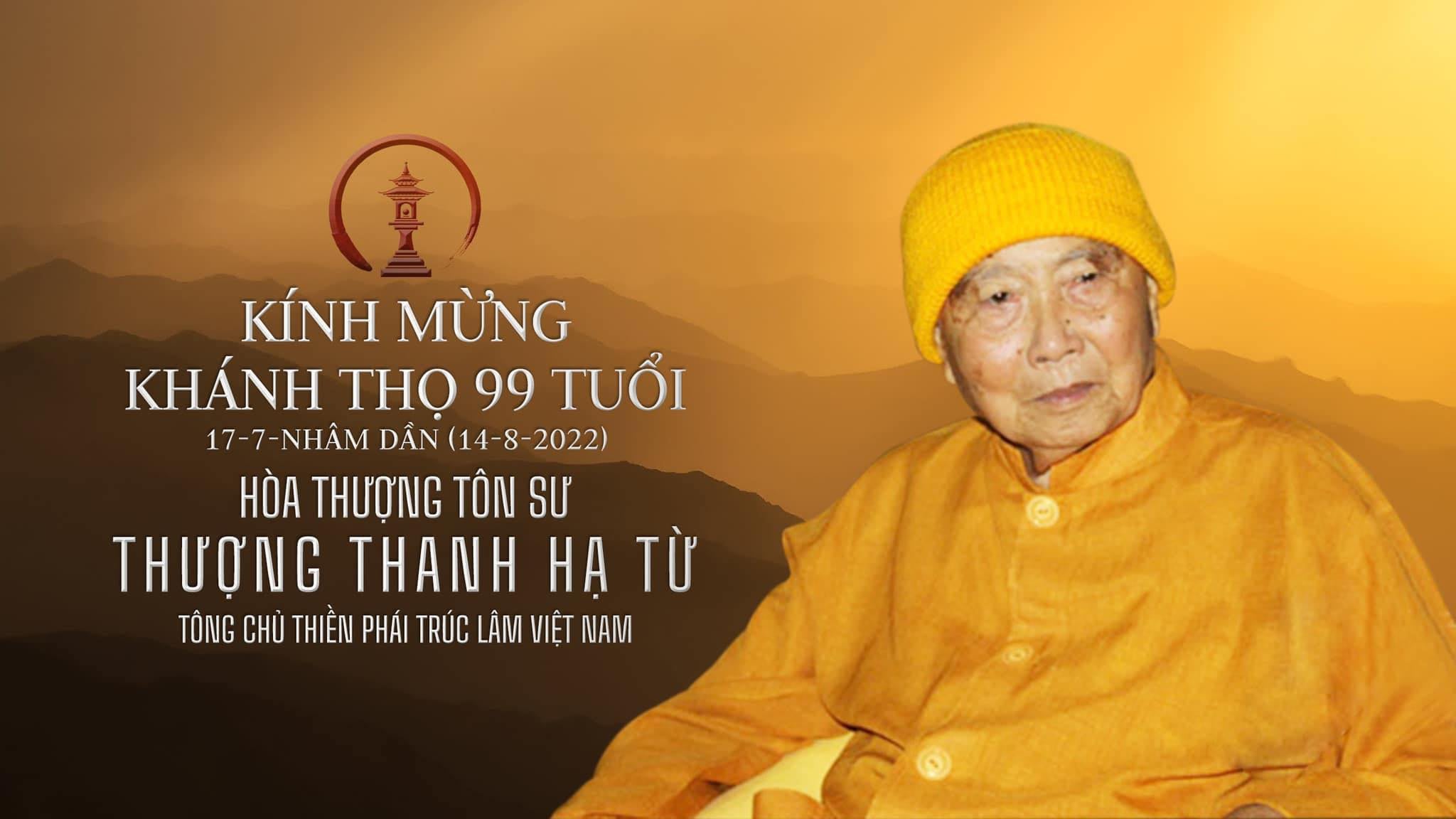 Kính mừng Khánh thọ Đại lão Hoà thượng Thích Thanh Từ