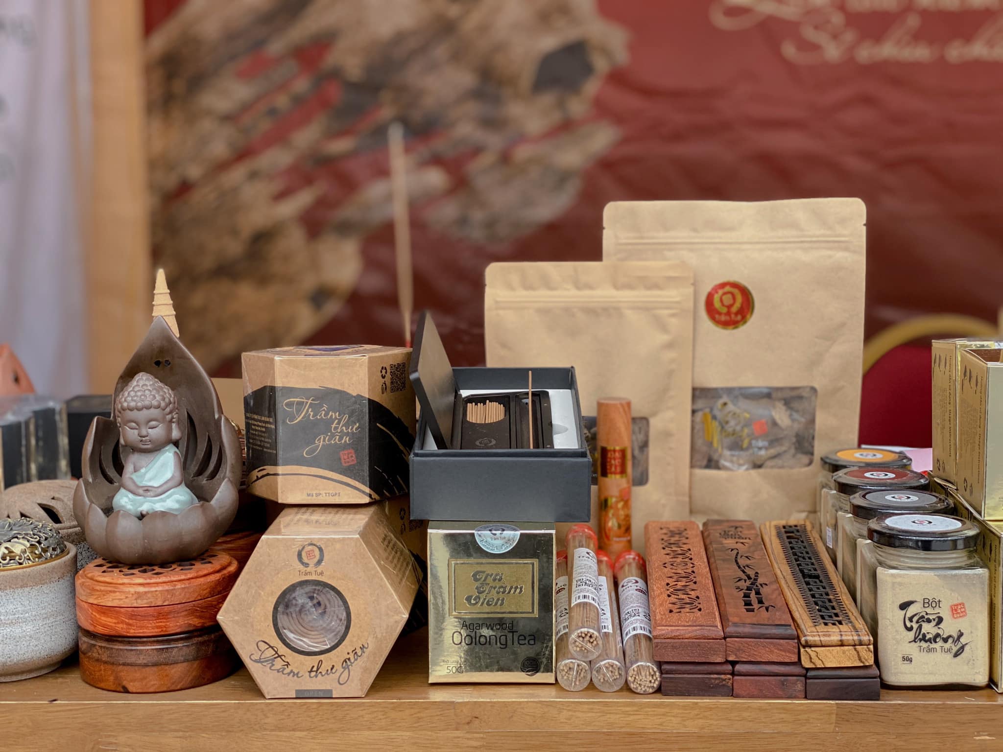 Gian hàng số 50 của Trầm Tuệ tại Hội chợ Xuân Times City 2023