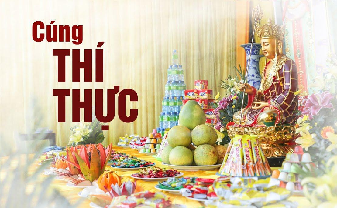 Nghi thức cúng thí thực tại nhà năm 2023